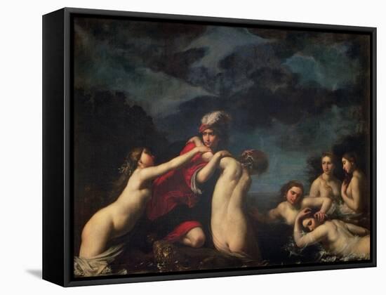 Hylas and the Naiads-Francesco Furini-Framed Stretched Canvas