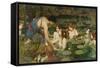 Hylas and the Nymphs, 1896-John William Waterhouse-Framed Stretched Canvas