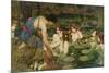 Hylas and the Nymphs, 1896-John William Waterhouse-Mounted Giclee Print