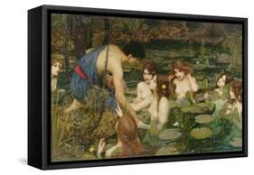 Hylas and the Nymphs, 1896-John William Waterhouse-Framed Stretched Canvas
