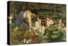 Hylas and the Nymphs, 1896-John William Waterhouse-Stretched Canvas