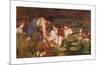 Hylas and the Nymphs-John William Waterhouse-Mounted Art Print