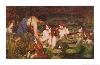 Hylas and the Nymphs-John William Waterhouse-Framed Art Print