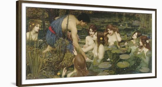 Hylas and the Nymphs-John William Waterhouse-Framed Giclee Print