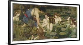 Hylas and the Nymphs-John William Waterhouse-Framed Giclee Print