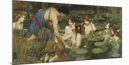Hylas and the Nymphs-John William Waterhouse-Mounted Giclee Print