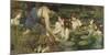 Hylas and the Nymphs-John William Waterhouse-Mounted Giclee Print