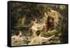 Hylas and the Water Nymphs-Henrietta Rae-Framed Stretched Canvas