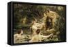 Hylas and the Water Nymphs-Henrietta Rae-Framed Stretched Canvas