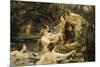 Hylas and the Water Nymphs-Henrietta Rae-Mounted Giclee Print