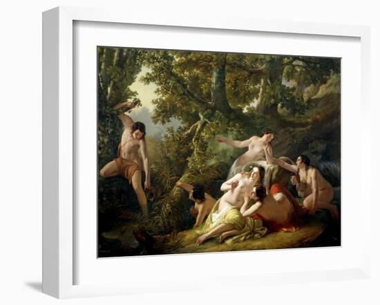 Hylas Discovered by Nymphs, 1843-Giuseppe Sogni-Framed Giclee Print