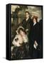 Hylda, Almina and Conway, Children of Asher Wertheimer-John Singer Sargent-Framed Stretched Canvas