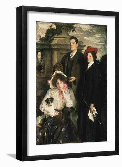 Hylda, Almina and Conway, Children of Asher Wertheimer-John Singer Sargent-Framed Giclee Print