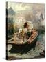 Hylton Ferry, 1910-Ralph Hedley-Stretched Canvas