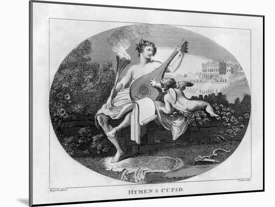 Hymen and Cupid by William Hogarth-William Hogarth-Mounted Giclee Print