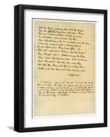 Hymn before Sunrise in the Vale of Chamouny-Samuel Taylor Coleridge-Framed Giclee Print