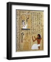 Hymn to the God Ra and to the Sacred Bird-null-Framed Premium Giclee Print