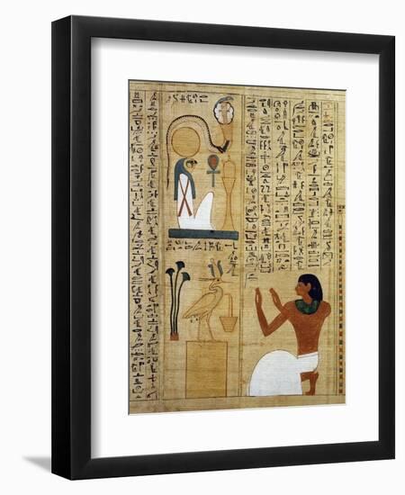 Hymn to the God Ra and to the Sacred Bird-null-Framed Premium Giclee Print