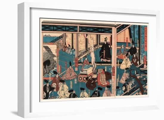 Hyogo Chikuto Hitobashira No Zu-Utagawa Yoshikazu-Framed Giclee Print