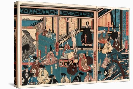 Hyogo Chikuto Hitobashira No Zu-Utagawa Yoshikazu-Stretched Canvas