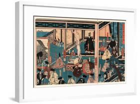 Hyogo Chikuto Hitobashira No Zu-Utagawa Yoshikazu-Framed Giclee Print