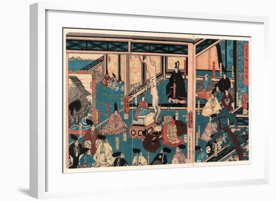 Hyogo Chikuto Hitobashira No Zu-Utagawa Yoshikazu-Framed Giclee Print