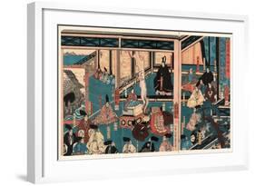 Hyogo Chikuto Hitobashira No Zu-Utagawa Yoshikazu-Framed Giclee Print