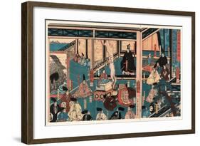 Hyogo Chikuto Hitobashira No Zu-Utagawa Yoshikazu-Framed Giclee Print