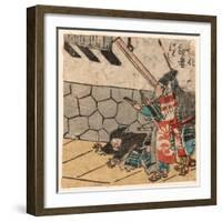 Hyoshigi O Utsu Bushi-Utagawa Kuniyoshi-Framed Giclee Print