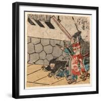 Hyoshigi O Utsu Bushi-Utagawa Kuniyoshi-Framed Giclee Print