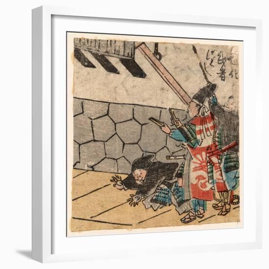 Hyoshigi O Utsu Bushi-Utagawa Kuniyoshi-Framed Giclee Print