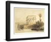 Hypaethral Temple at Philae, Bed of Pharaoh, Plate 65, Vol.II Egypt and Nubia, Engraved Haghe-David Roberts-Framed Giclee Print