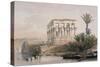 Hypaethral Temple at Philae, the Bed of Pharoah-David Roberts-Stretched Canvas