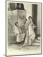Hypatia at the Haymarket Theatre, Philammon Declaring His Love for Hypatia-Henry Marriott Paget-Mounted Premium Giclee Print