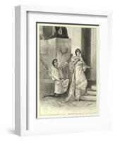 Hypatia at the Haymarket Theatre, Philammon Declaring His Love for Hypatia-Henry Marriott Paget-Framed Premium Giclee Print