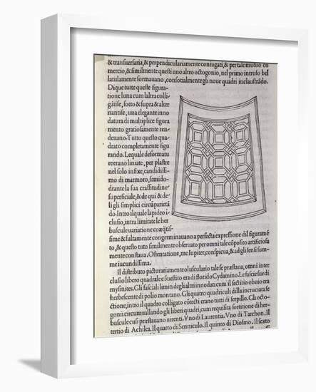 Hypnerotomachia Poliphili, Study for Garden, 1499-Francesco De Rossi Salviati Cecchino-Framed Giclee Print