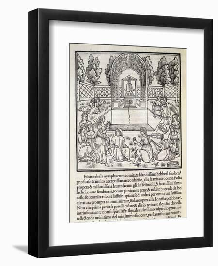 Hypnerotomachia Poliphili, Study for Garden, 1499-Francesco De Lorenzo-Framed Giclee Print