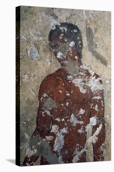 Hypnos, God of Sleep, Fresco of the Tomb of Orcus, Necropolis of Tarquinia-null-Stretched Canvas