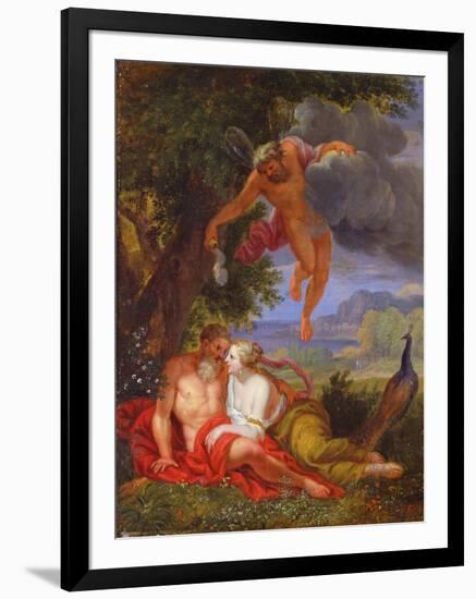 Hypnos Sending Jupiter and Juno to Sleep-Balthasar Beschey-Framed Giclee Print