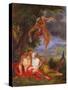 Hypnos Sending Jupiter and Juno to Sleep-Balthasar Beschey-Stretched Canvas