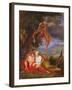 Hypnos Sending Jupiter and Juno to Sleep-Balthasar Beschey-Framed Giclee Print