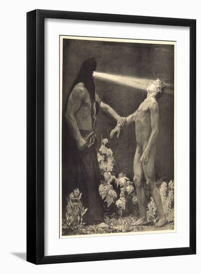 Hypnosis. 1904 (Photogravure)-Sascha Schneider-Framed Giclee Print