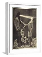 Hypnosis. 1904 (Photogravure)-Sascha Schneider-Framed Giclee Print