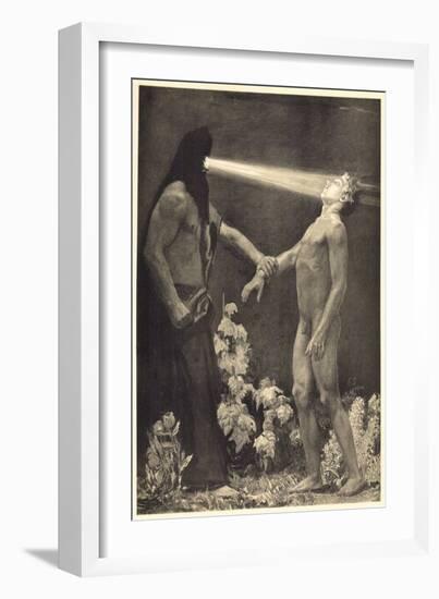 Hypnosis. 1904 (Photogravure)-Sascha Schneider-Framed Giclee Print