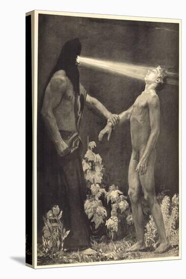 Hypnosis. 1904 (Photogravure)-Sascha Schneider-Stretched Canvas