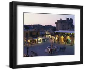 Hypocratus Square, Rhodes Town, Rhodes, Dodecanese, Greek Islands, Greece, Europe-Simanor Eitan-Framed Photographic Print