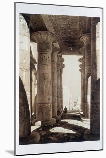 Hypostyle Hall of the Ramesseum, Thebes, Egypt, 1841-Himely-Mounted Giclee Print