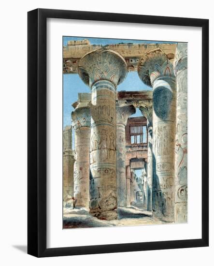 Hypostyle Hall, Temple of Amon-Re, Karnak, Ancient Egypt, 14th-13th Century BC-null-Framed Giclee Print