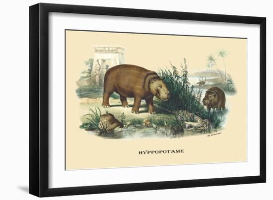 Hyppopotame-E.f. Noel-Framed Art Print