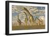 Hypsilophodon and Pteranodon Dinosaurs Accompany a Herd of Argentinosaurus-null-Framed Premium Giclee Print